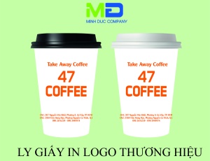 LY GIẤY IN LOGO 47 COFFEE